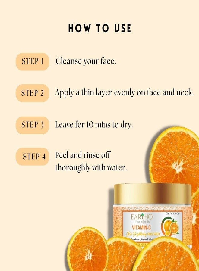 Eartho Essentials 20% Vitamin C Skin Radiance Serum 30ml And 20% Vitamin C Pack 50g - Image 4