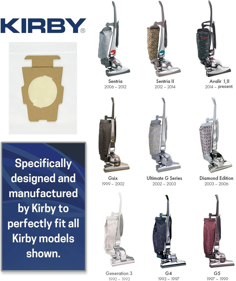 Kirby MicroAllergen Plus HEPA Filter Bags 6-Pack | Part #204814 | Compatible with F-Style & Twist-Style Vacuums - Image 5