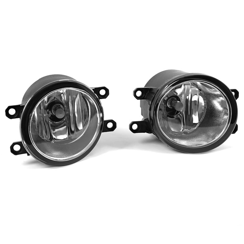 ECOTRIC Fog Light Lamp Pair Compatible with 20062013 Toyota CorollaVenzaCamry Rav4 PriusHighlander Replacement for 8121006071 8122006071 Left and Right Side with H11 12V 55W Bulbs