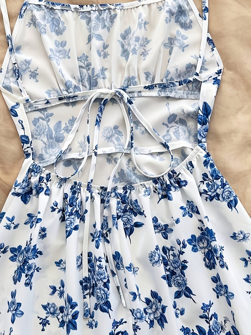 Women's Elegant Vacation Style Backless Dress - Image 5