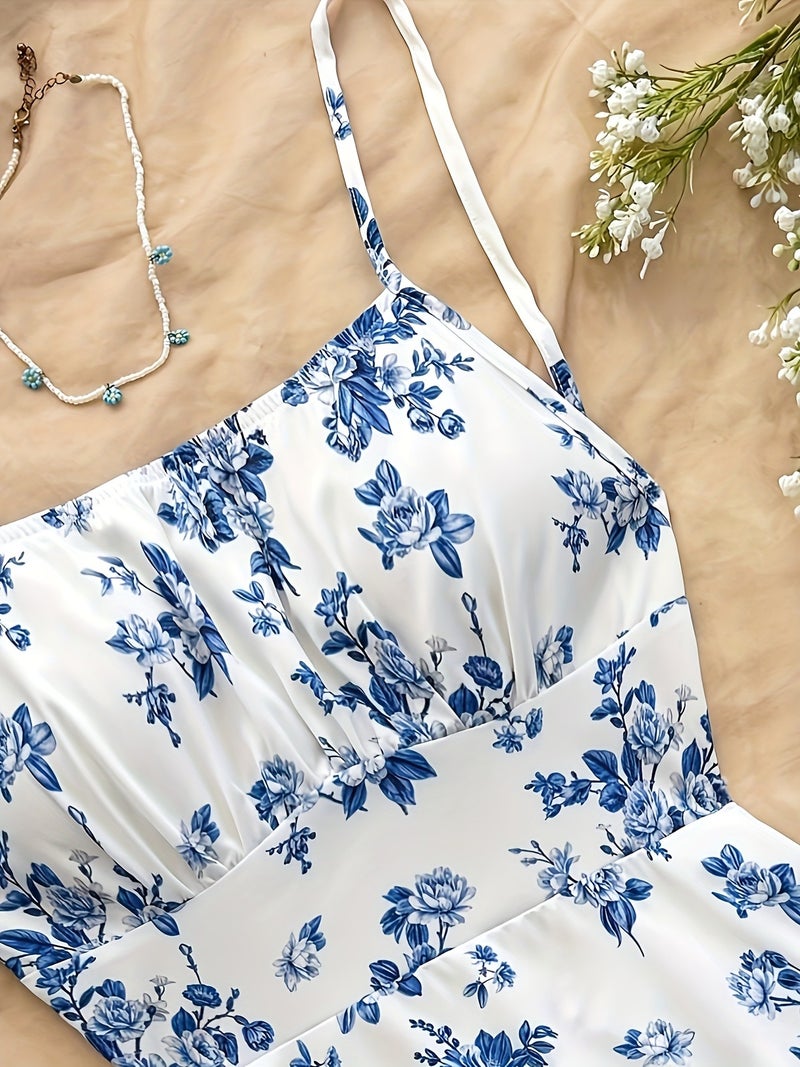 Women's Elegant Vacation Style Backless Dress - Image 4