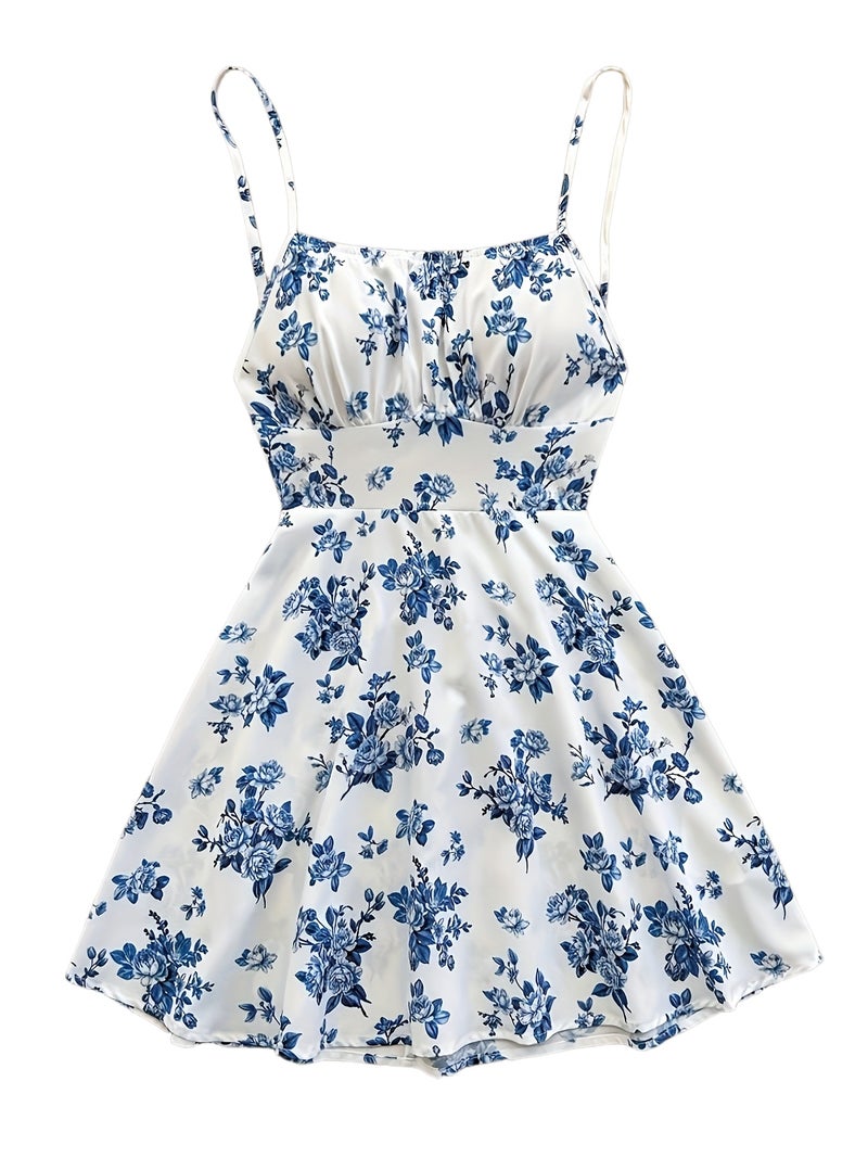 Women's Elegant Vacation Style Backless Dress - Image 1