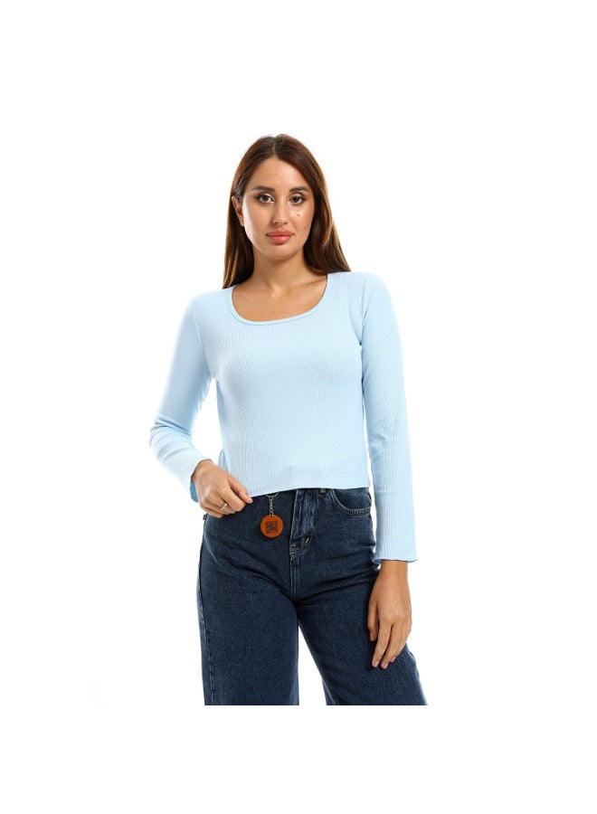 Cocktail 2607-basic top-light blue - Image 1