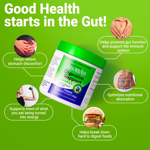 AbsorbAid Digestive Enzymes 100 Grams, Proven to Increase Vital Nutrient Absorption by up to 71% - Image 4