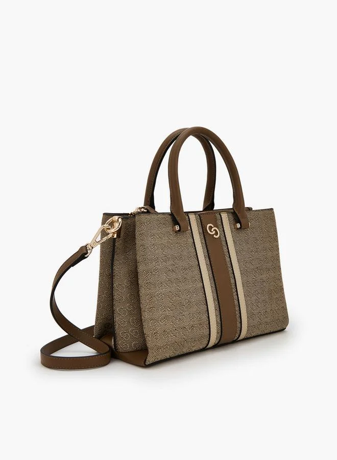 Celeste MULTICOLOUR Jacquard Monogram Tote Bag With Detachable Strap for Women | Best Price UAE