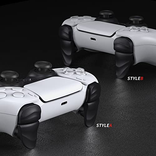 PlayVital Dune 2 Pairs Trigger Stop Shoulder Buttons Extension Kit for ps5 Controller, Stopper Bumper Trigger Extenders for PS Portal, Game Improvement Adjusters for ps5 Edge - Black - Image 5