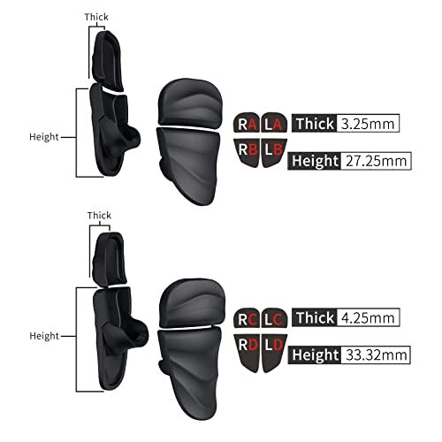 PlayVital Dune 2 Pairs Trigger Stop Shoulder Buttons Extension Kit for ps5 Controller, Stopper Bumper Trigger Extenders for PS Portal, Game Improvement Adjusters for ps5 Edge - Black - Image 3