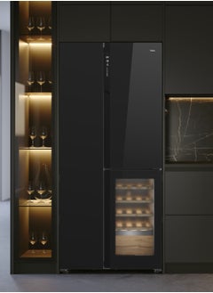 TEKA Full No-Frost 548 Litres Side by Side Refrigerator with Wine/Beverage Cooler "Inverter Motor, Electronic Adjustable Thermostat, LED illumination" Built-in/Freestanding Installation RLF 85950 GBK  - Image 4