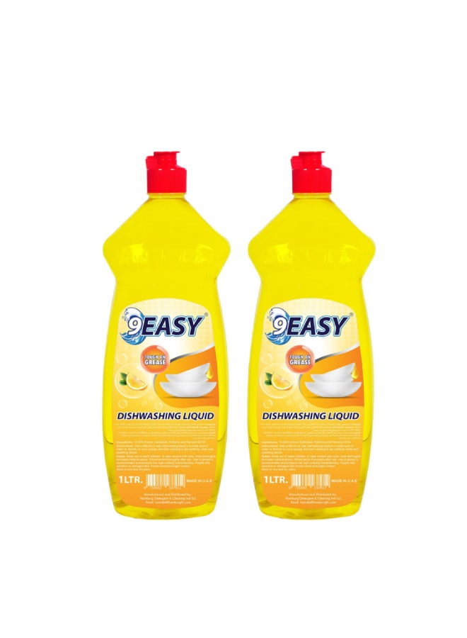 9Easy Dishwashing Liquid  1L Pack of2
