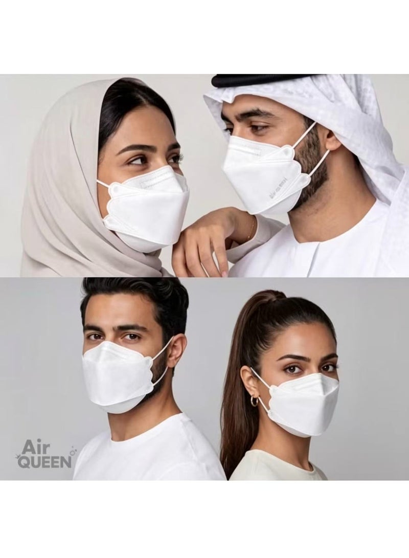 اير كوين عبوة من 10 كمامات نانو كورية من ماركة إير كوين، لون أبيض - Image 5