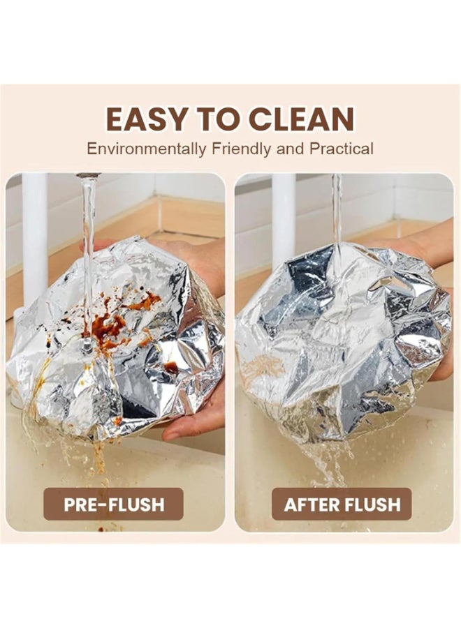 Silver Thermal Dish Covers - Stretchable Reusable Food Lids (10-Pack) Up To 25cm - Kitchen Food Warmth & Freshness - Image 5