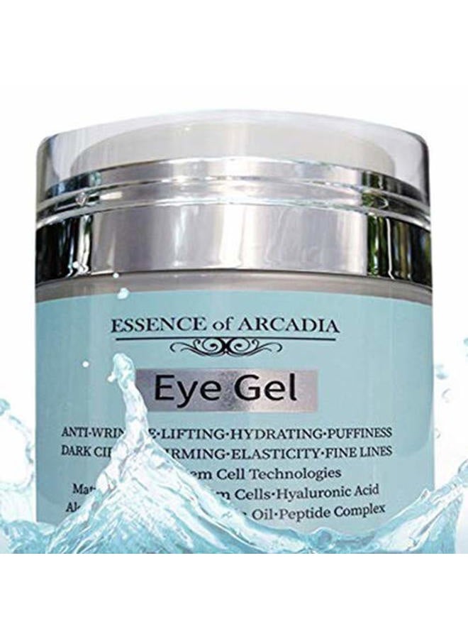 essence of arcadia Eye Gel, for Dark Circles, Puffiness, Wrinkles, Skin Firming and Bags - Effective Anti-Aging Eye Gel for Under and Around Eyes including Crows Feet with Hyaluronic Acid and Aloe Vera- 1.7 fl. oz. - Image 1