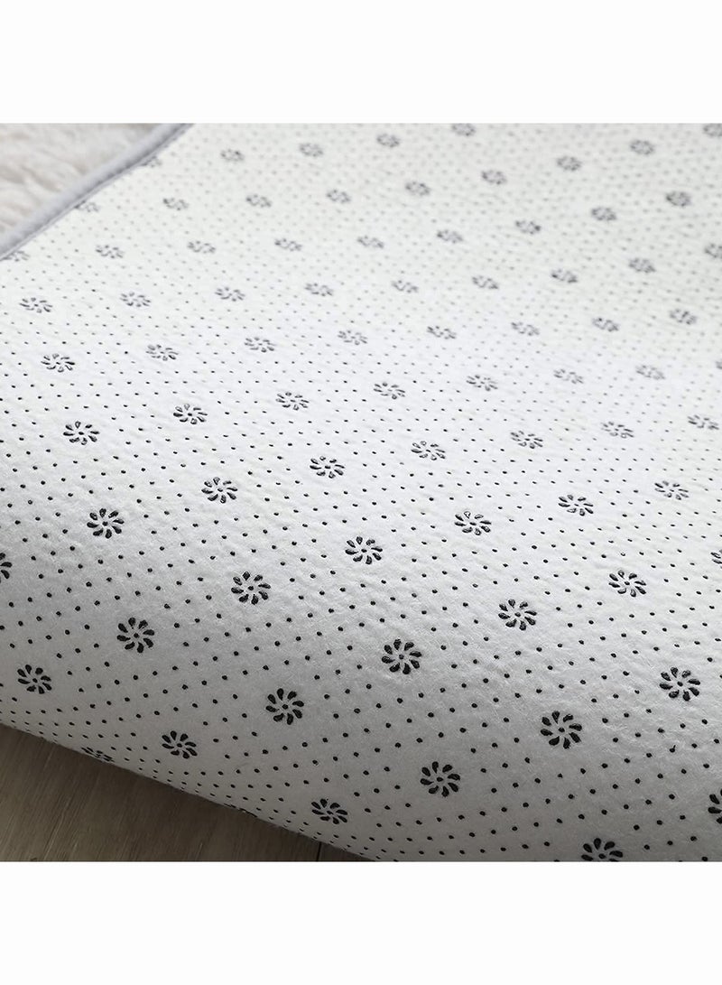 Reelyo Super Soft Rugs Fluffy Carpets Area Rugs for Living Room Bedroom Machine Washable  Tie-Dye Rugs for Living Room Bedroom Girls Kids Room Nursery Home Decor Non-Slip Machine Washable Carpet Lghit Grey - Image 5