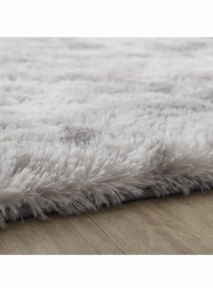 Reelyo Super Soft Rugs Fluffy Carpets Area Rugs for Living Room Bedroom Machine Washable  Tie-Dye Rugs for Living Room Bedroom Girls Kids Room Nursery Home Decor Non-Slip Machine Washable Carpet Lghit Grey  - Image 2