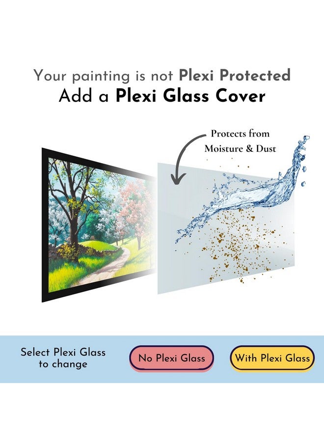 Mad Masters Tree Scenery Painting Aesthetic Hanging Photo Frame Decorative Item Home Decoration and Wall Decor for Living Room and Bedroom (MM 1597, 8x12 Inch, Paper, Without Plexi Glass) - Image 5