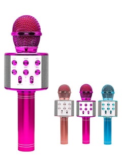 zenvo X Karaoke Wireless Microphone – Kids Singing Mic with External Sound & Built-in Battery (Pink)  - Image 1