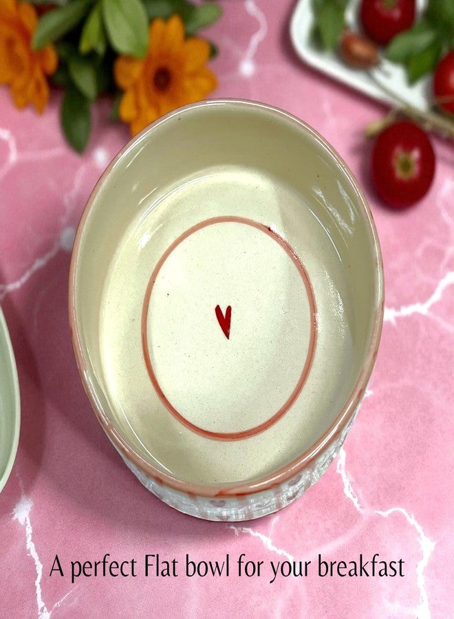 BACKKSPACE RETAIL Handmade & Hand-Painted Ceramic Cereal Bowl, 500ml Capacit y| Microwave Safe & Dishwasher-Friendly | Ideal for Fruit, Dessert, Snacks, Rice, and Soup (Red Checks) - Image 4