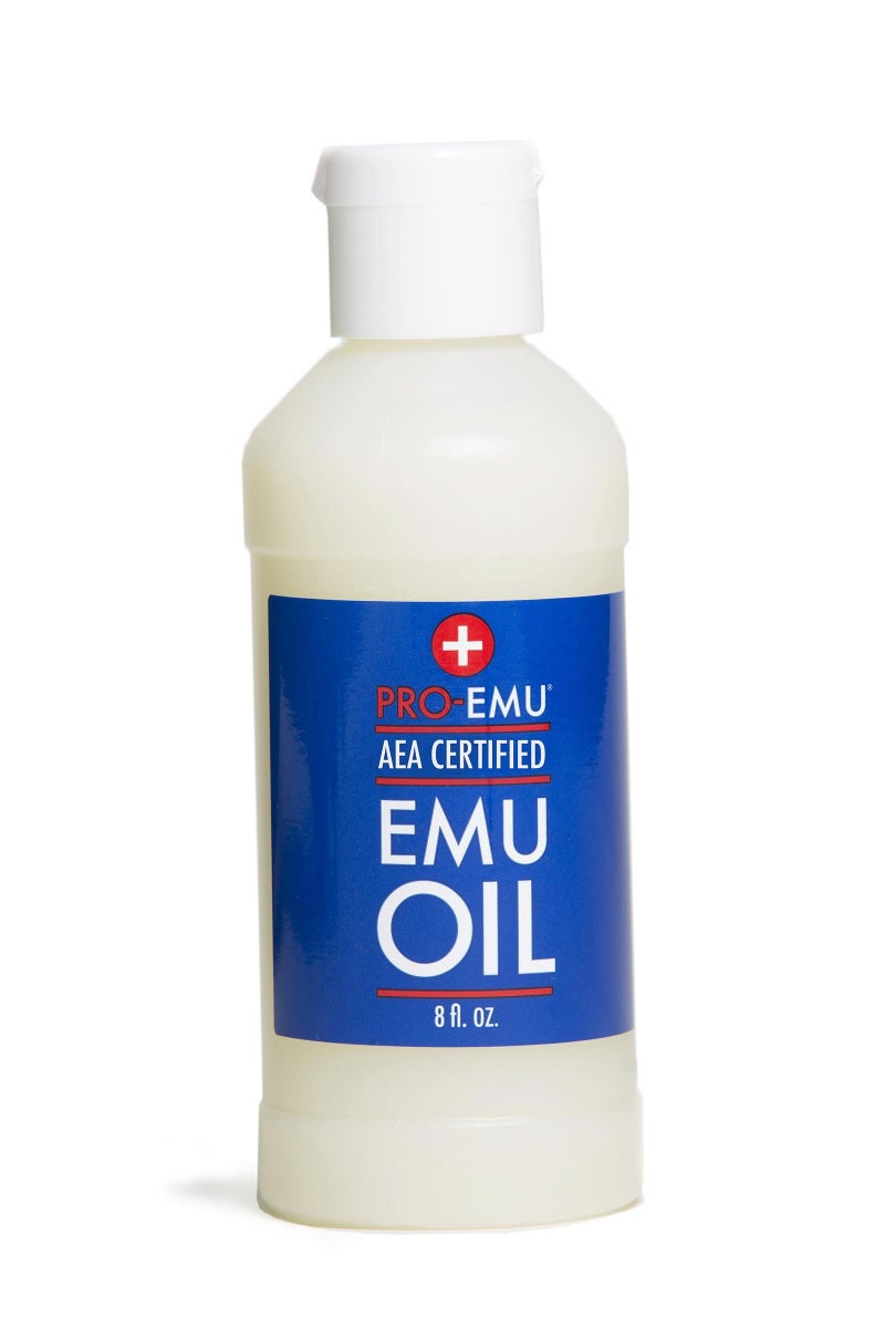 PRO EMU OIL 8 oz All Natural Emu Oil  AEA Certified  Made In USA  Best All Natural Oil for Face Skin Hair and Nails
