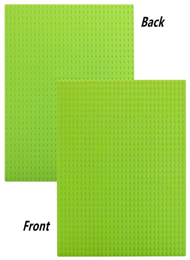 ZEAYEA 12 Pack Classic Baseplates, 10 x 10 Inch Building Base Plates for Kids, Compatible with Most Standard Building Bricks, 12 Colors Stackable Bases for Activity Table - Image 4
