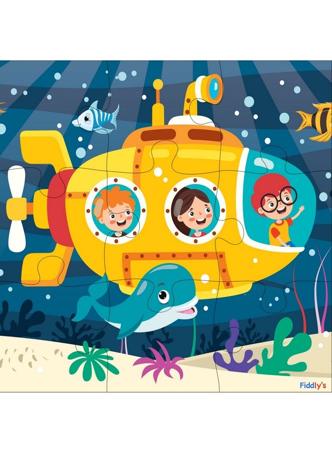 Fiddlys Wood Jigsaw Puzzles For Kids & Children -9 Pieces Age 3+ (Travel & Adventure (Pack Of 6)) - Image 5