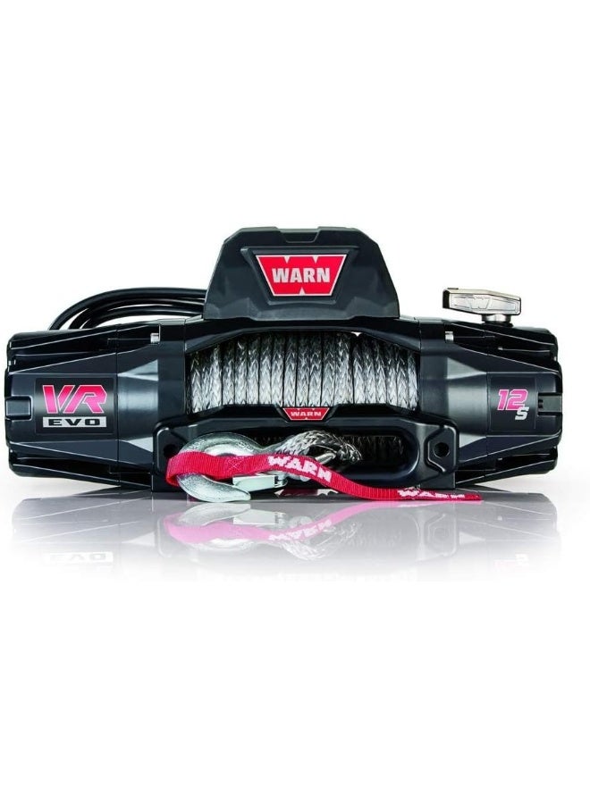 WARN ونش وارن في آر إيفو 12-إس، 12,000 رطل مع حبل صناعي وجهاز تحكم عن بُعد لاسلكي، 12 فولت - Image 3