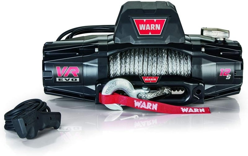 WARN ونش وارن في آر إيفو 12-إس، 12,000 رطل مع حبل صناعي وجهاز تحكم عن بُعد لاسلكي، 12 فولت - Image 4