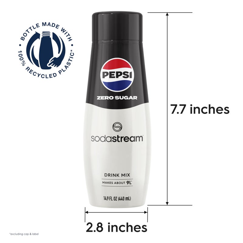 SodaStream® Pepsi® Zero Sugar Beverage Mix (440ml, Pack of 4) - Image 3