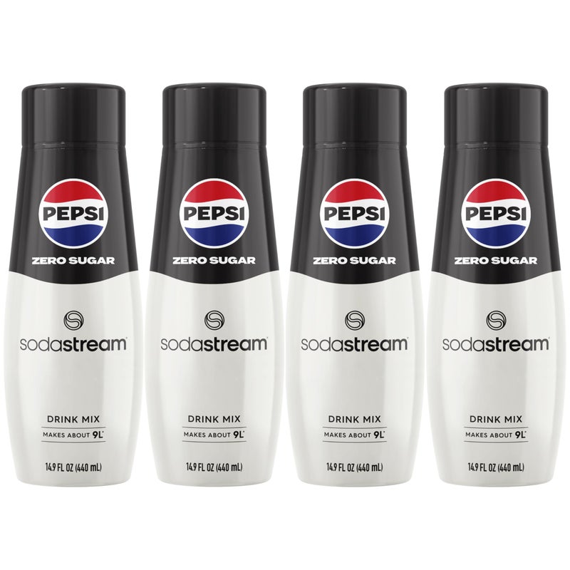 SodaStream® Pepsi® Zero Sugar Beverage Mix (440ml, Pack of 4) - Image 1