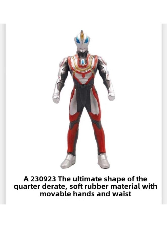 23CM Ultraman Toy Soft Rubber Doll Digacello Belia Galaxy Zeta Jade Toys-Color:23cm Ultimate Priest