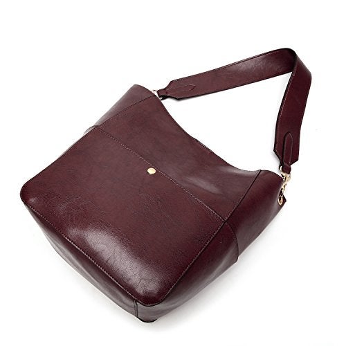 Molodo Womens Handbag, Pu Leather Bucket Tote Purse And Handbags Medium Satchel Hobo Purse Designer Work Shoulder Bags - Image 2