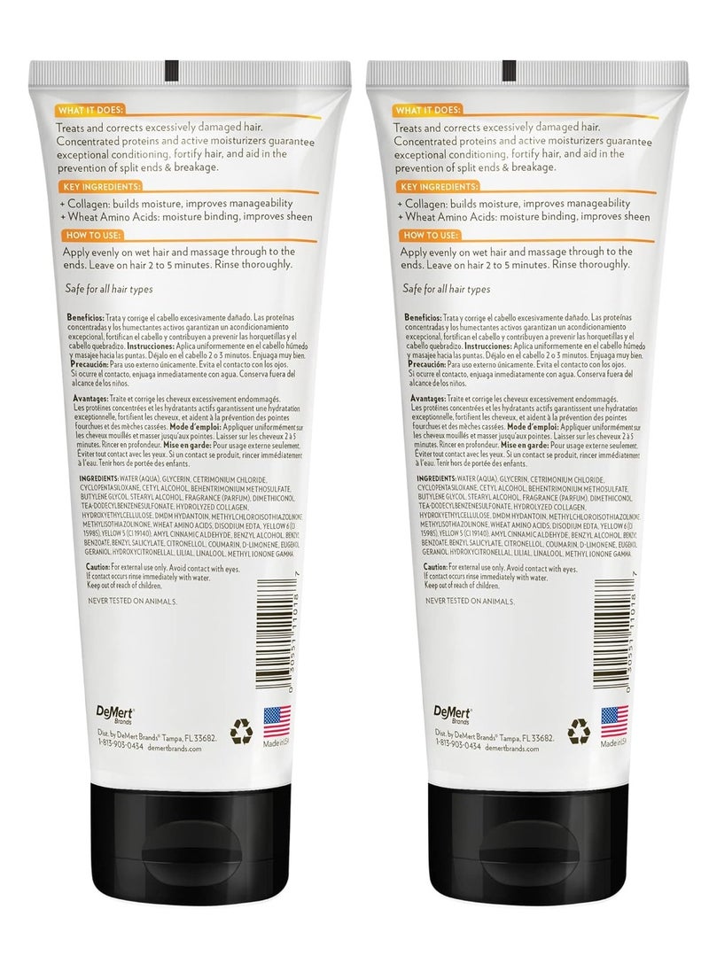 Hi-Pro-Pac - Hi-Pro-Pac Hair Mask - Extremely Damaged Hair Repair - (2-Pack) 8 fl oz - Intense Protein Treatment Masque - Deeply Conditions, Fortifies, and Helps Prevent Split Ends and Breakage - Image 1