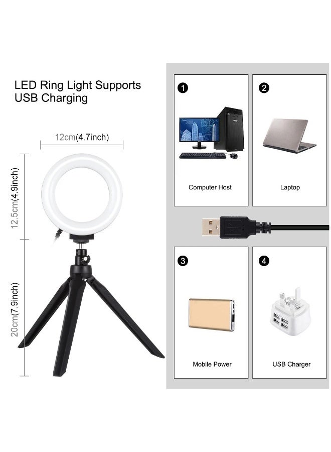 PULUZ Portable 3 Pack Light Box Photography, Professional 12.3'' Photo Studio Light Box, Large Dimmable Photo Booth, Shooting Tent, Soft Box with 6 Color Backdrops, 2*4.6 inch Adjustable Ring LED Lights - Image 4