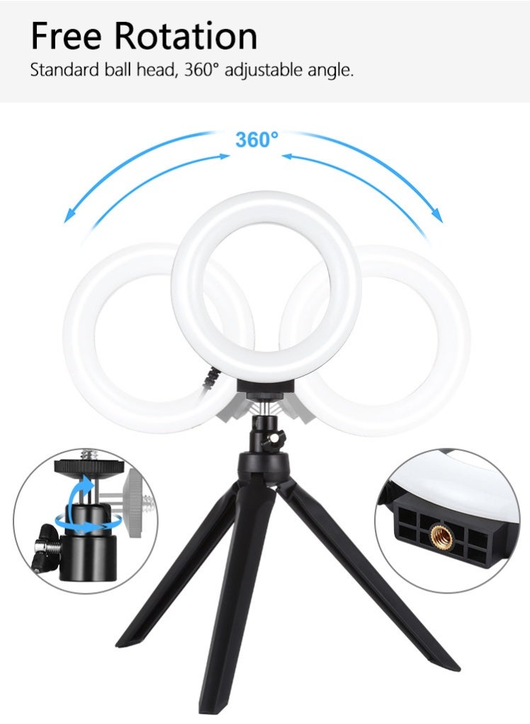 PULUZ Portable 3 Pack Light Box Photography, Professional 12.3'' Photo Studio Light Box, Large Dimmable Photo Booth, Shooting Tent, Soft Box with 6 Color Backdrops, 2*4.6 inch Adjustable Ring LED Lights - Image 2