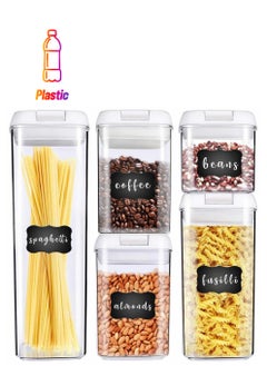 Excefore Containers For Food Glass Jars with Bamboo Lid 5Pcs  - Image 1