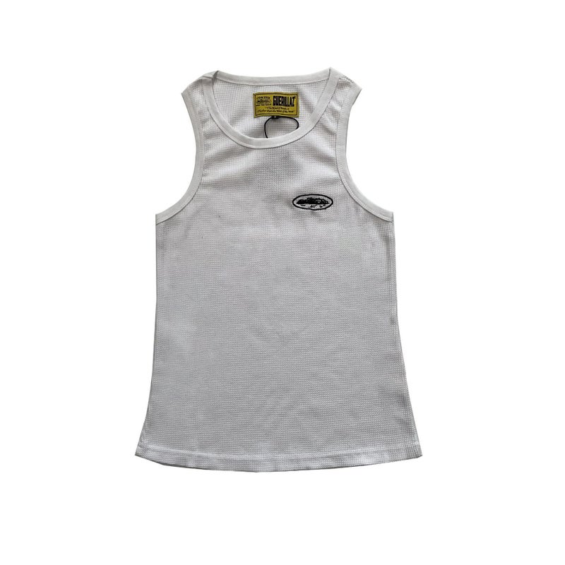 Corteiz Classic Alcatraz Print Embroidered Five-Star American Trendy Brand Summer Loose Vest For Men And Women - Image 3