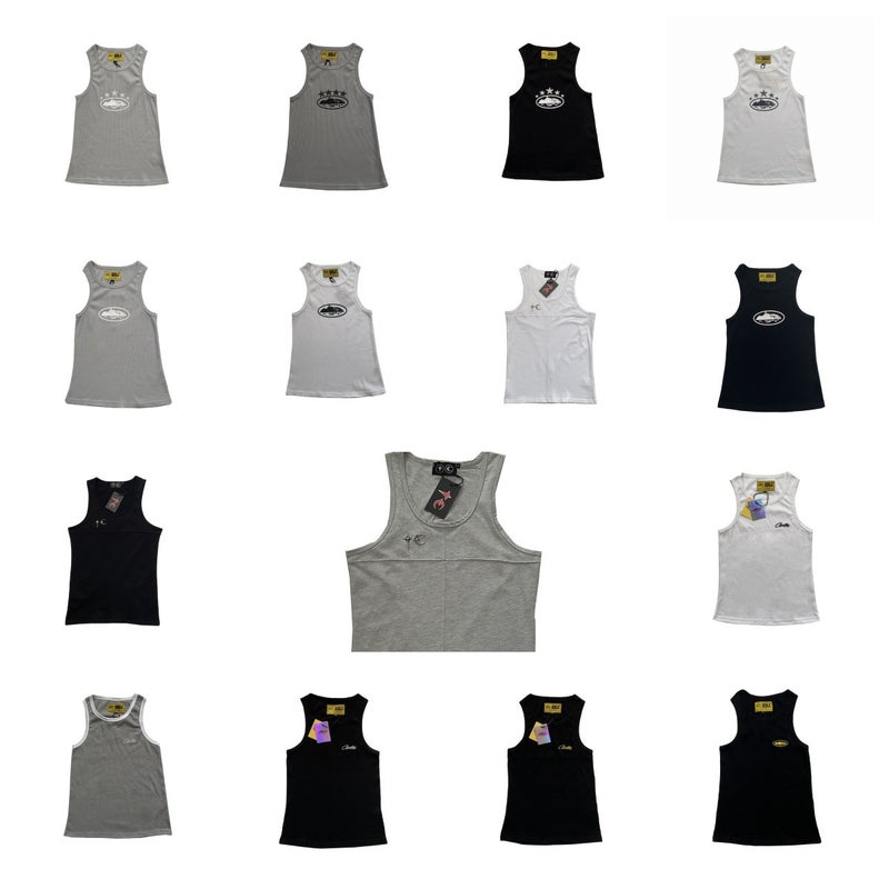 Corteiz Classic Alcatraz Print Embroidered Five-Star American Trendy Brand Summer Loose Vest For Men And Women - Image 2