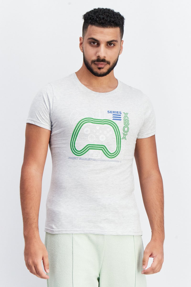 Oxbow Men Crew Neck Short Sleeves Graphic T-shirt, Grey - Image 1