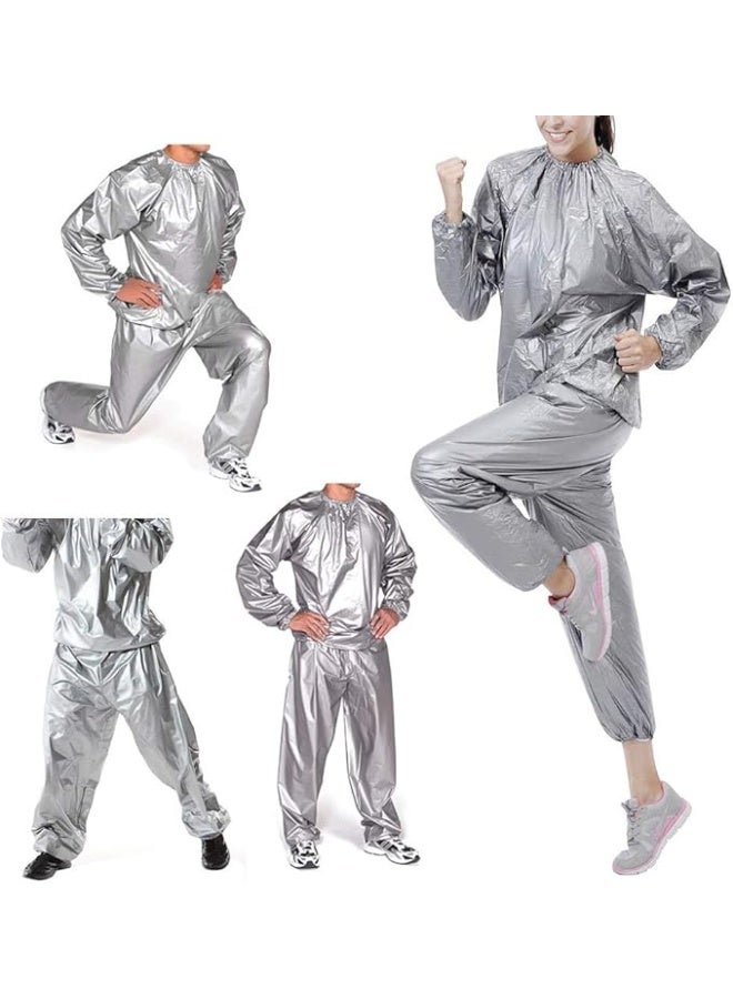 Original Sauna Sweat Suit for Weight Loss – Loose Fitness & Workout Suit for Men & Women, XL - Image 2
