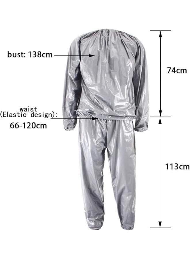 Original Sauna Sweat Suit for Weight Loss – Loose Fitness & Workout Suit for Men & Women, XL - Image 5