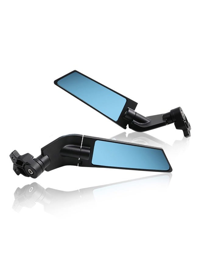 PACEWALKER Motorcycle Adjustable Aluminum Rearview Mirror Wind Wing Mirror Compatible with 2018-2022 KAWASAKI Ninja 400 650 ZX10R ZX6R ZX-636 Honda Suzuki(Anti-glare lens) - Image 4