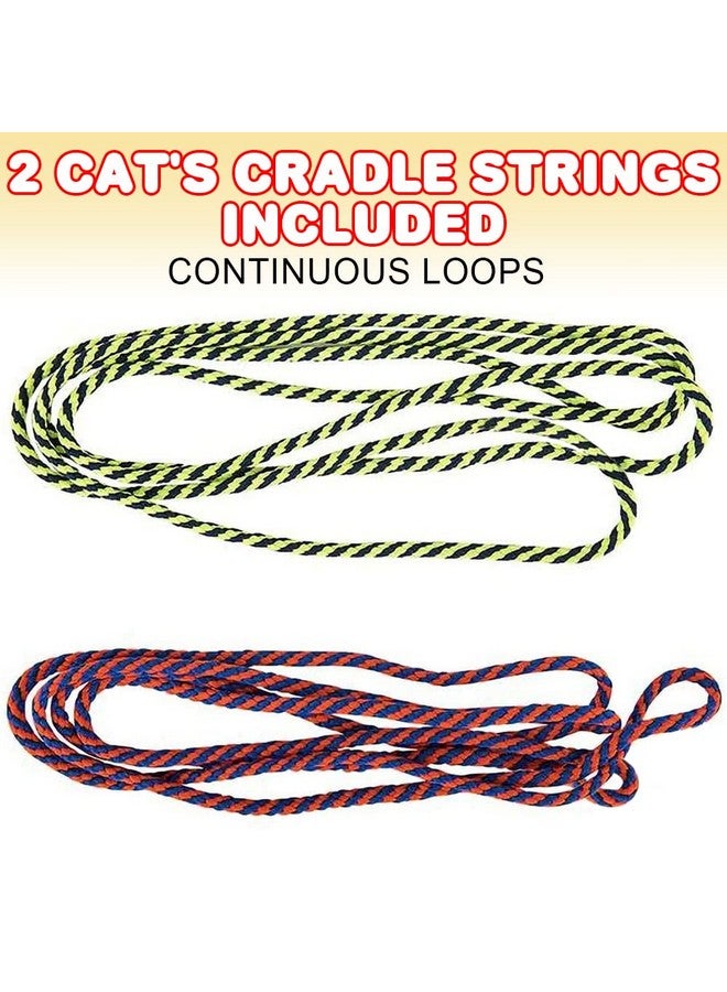 ArtCreativity ArtCreativity 63 Inch String for Cat’s Cradle Game, 2 Pieces, Long & Slightly Stretchy, Classic Indoor and Outdoor Fun for Kids, Party Favor and Gift for Boys and Girls, Updated: Continuous Loop  - Image 2
