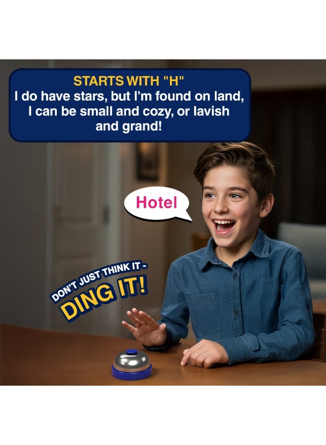 Gouda Games Dare to Ding - Game of Riddles & Reflexes, Fast-paced Card Game, Test Your Wits, Family-Friendly Game for Teens, Families & Adults, Gifts for Ages 10, 11, 12 and Up, 3-8 Players - Image 4