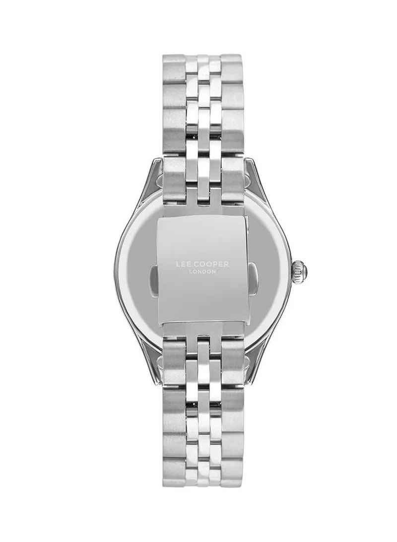 Lee Cooper Lee Cooper LC07333.330 Women's Multi Function Display Watch & Metal Strap Silver