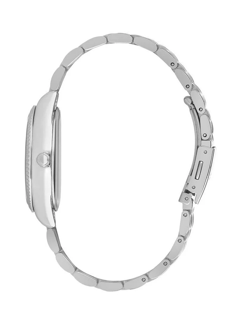 لي كوبر Lee Cooper LC07333.330 Women's Multi Function Display Watch & Metal Strap Silver