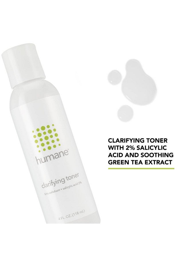 Humane Clarifying Toner for Face - 2% BHA Liquid Salicylic Acid - Pore Minimizer and Face Exfoliator - Gentle for All Skin Types - Removes Excess Oil, Dead Skin Cells, and Grime - 4 Ounce - Image 2