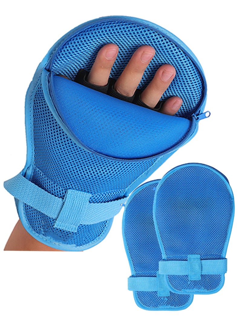 Ru syanl 2PCS Anti-Scratch Extubation Elderly Restraint Gloves Dementia Restraint Gloves Control Mitts Safety Glove - Image 1