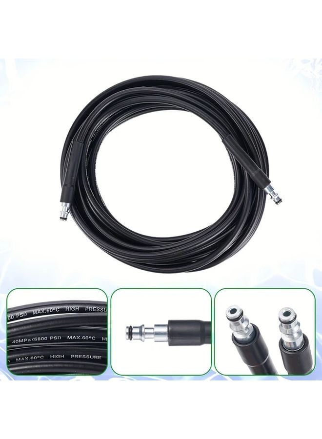 Heavy Duty 5800 PSI High Pressure Washer Hose Reinforced Rubber Construction - Image 5