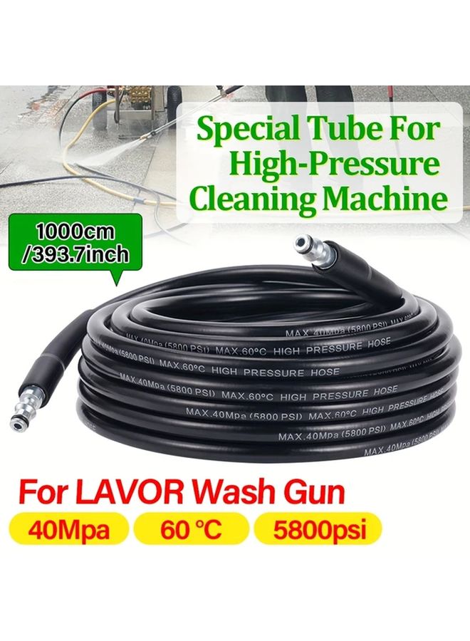 Heavy Duty 5800 PSI High Pressure Washer Hose Reinforced Rubber Construction - Image 1
