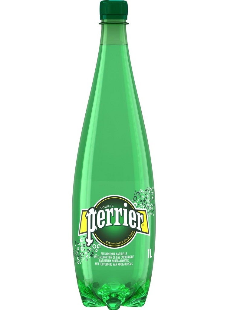 بيرير مياه معدنية فوارة زجاجة بلاستيكية  سعة 1 لتر