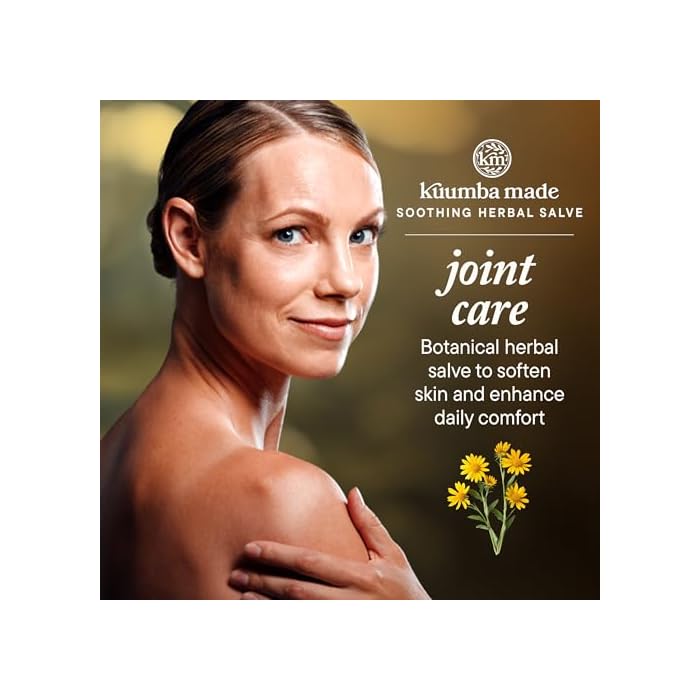 Kuumba Made Joint Care Salve, Comforting Balm with Arnica & Ginger, 2 Oz | Botanical Salve Comforts & Revitalizes Overworked Joints & Surrounding Skin with St. John's Wort & Plant Infusions - Image 3